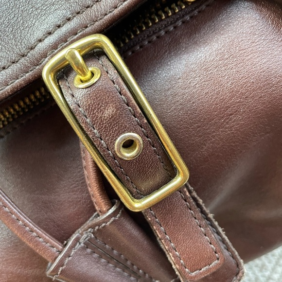 COACH legacy Hamptons backpack chestnut brown soft leather medium vgc - Picture 10 of 14